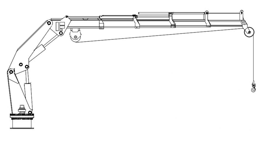 Telescopic Knuckle Boom Crane