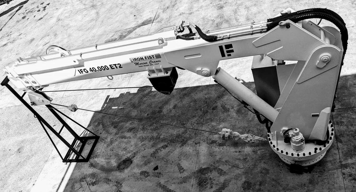 italian design for iron fist marine cranes